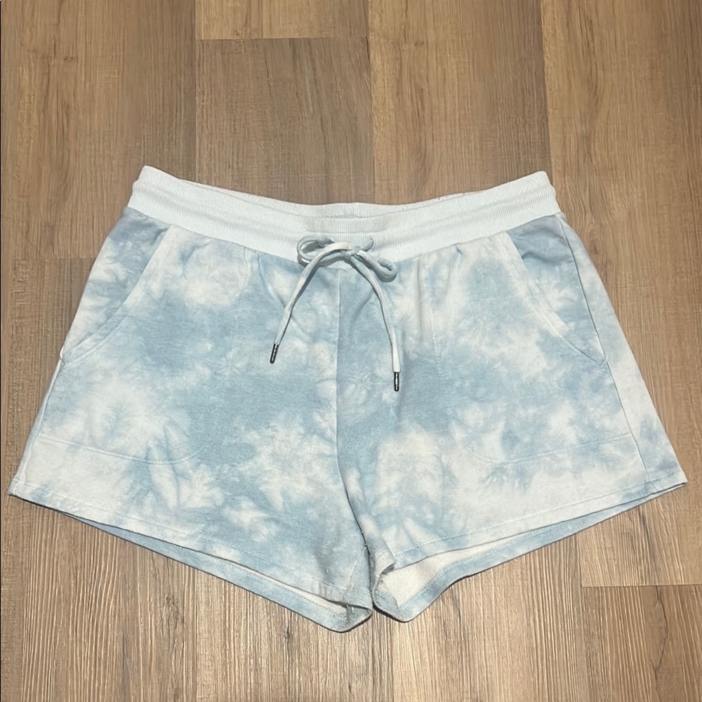 Women's Tie-Dye Blue Shorts